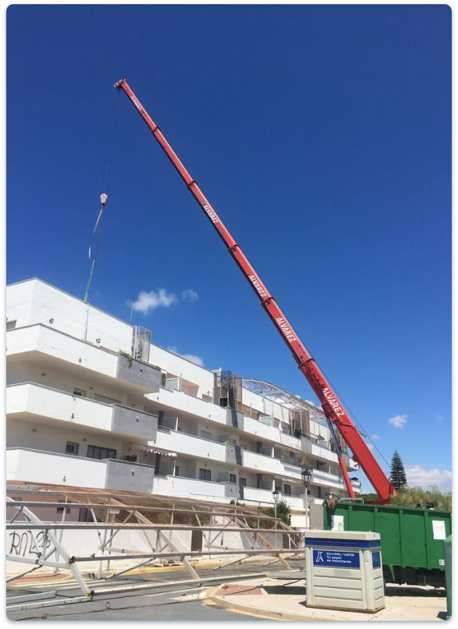 Grúas móviles en Málaga